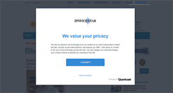 Desktop Screenshot of ipswichstar.co.uk